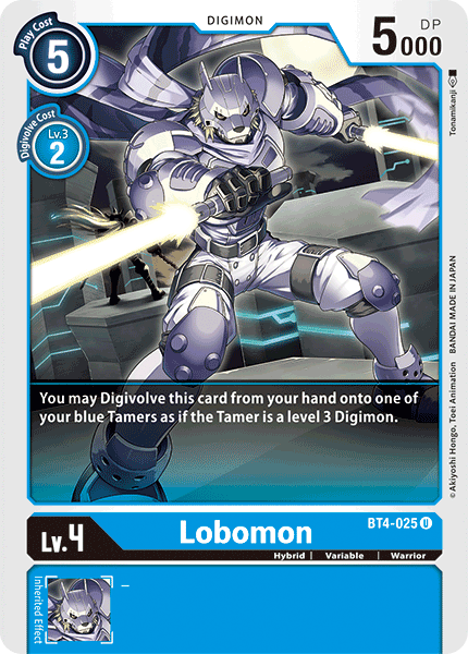 Lobomon [BT4-025] [Great Legend] | Anubis Games and Hobby