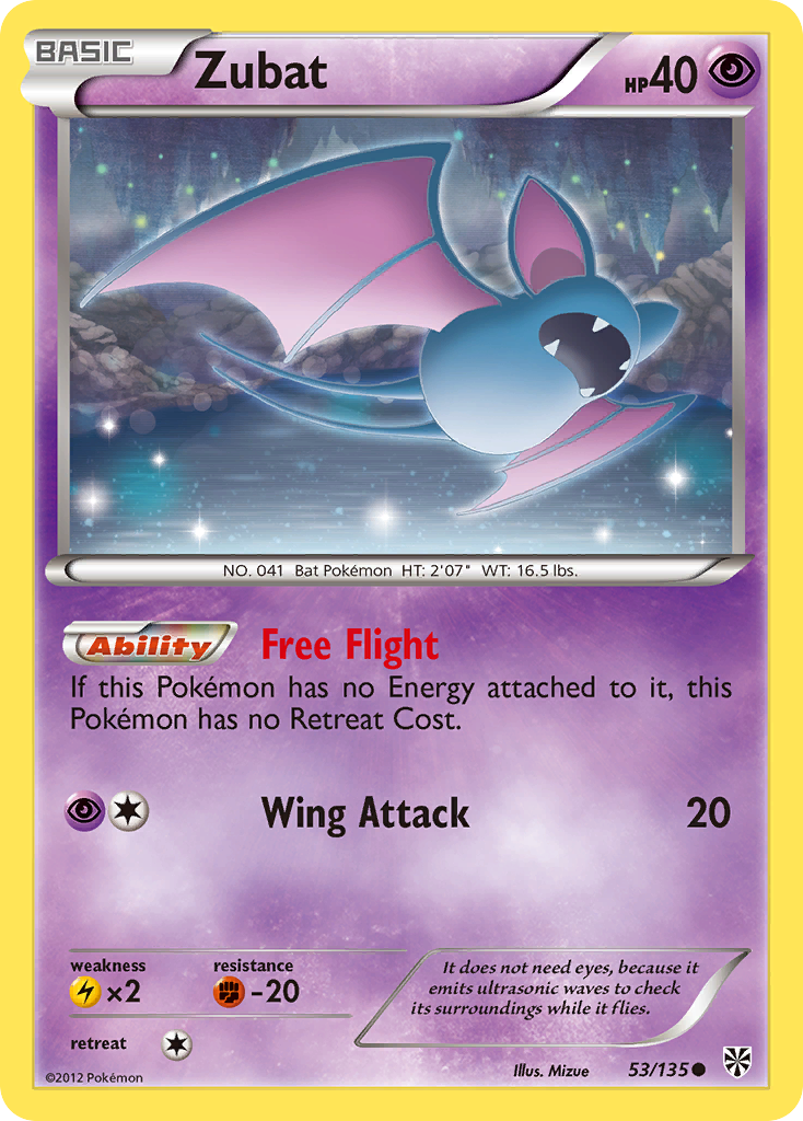 Zubat (53/135) [Black & White: Plasma Storm] | Anubis Games and Hobby