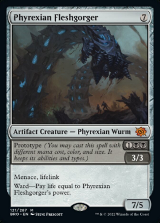 Phyrexian Fleshgorger (Promo Pack) [The Brothers' War Promos] | Anubis Games and Hobby