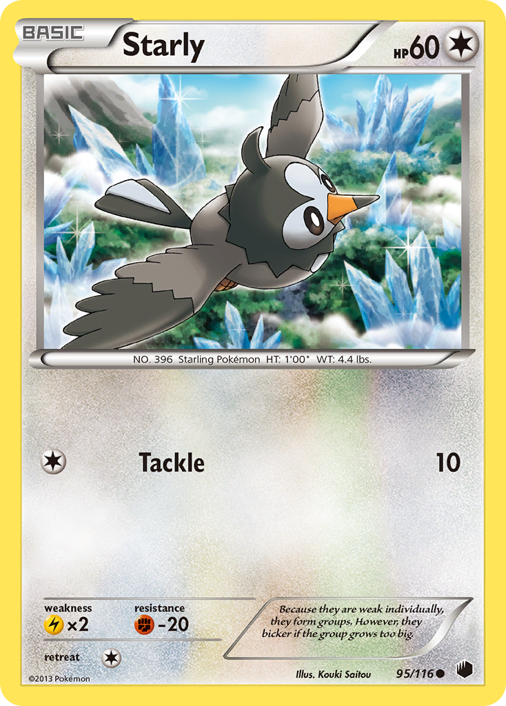 Starly (95/116) [Black & White: Plasma Freeze] | Anubis Games and Hobby