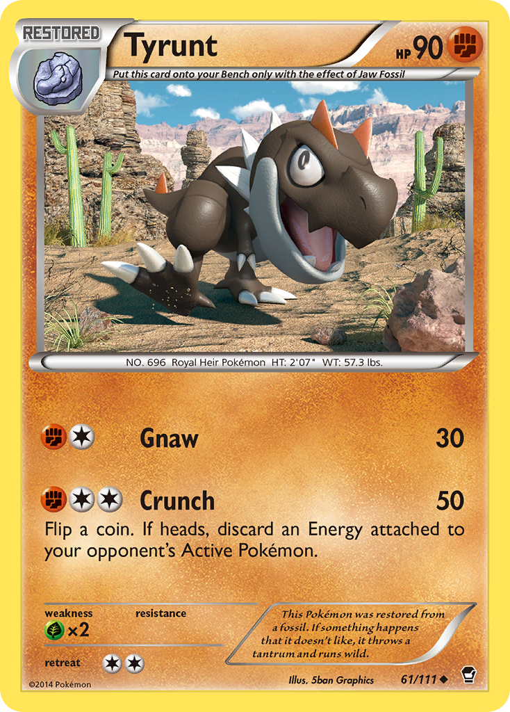 Tyrunt (61/111) [XY: Furious Fists] | Anubis Games and Hobby