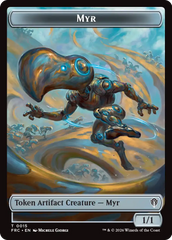 Gingerbrute // Myr Double-Sided Token [Reality Fracture Commander Tokens] | Anubis Games and Hobby