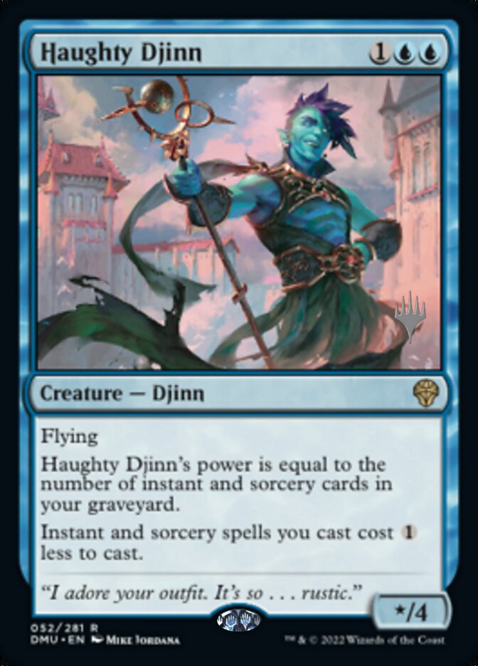 Haughty Djinn (Promo Pack) [Dominaria United Promos] | Anubis Games and Hobby