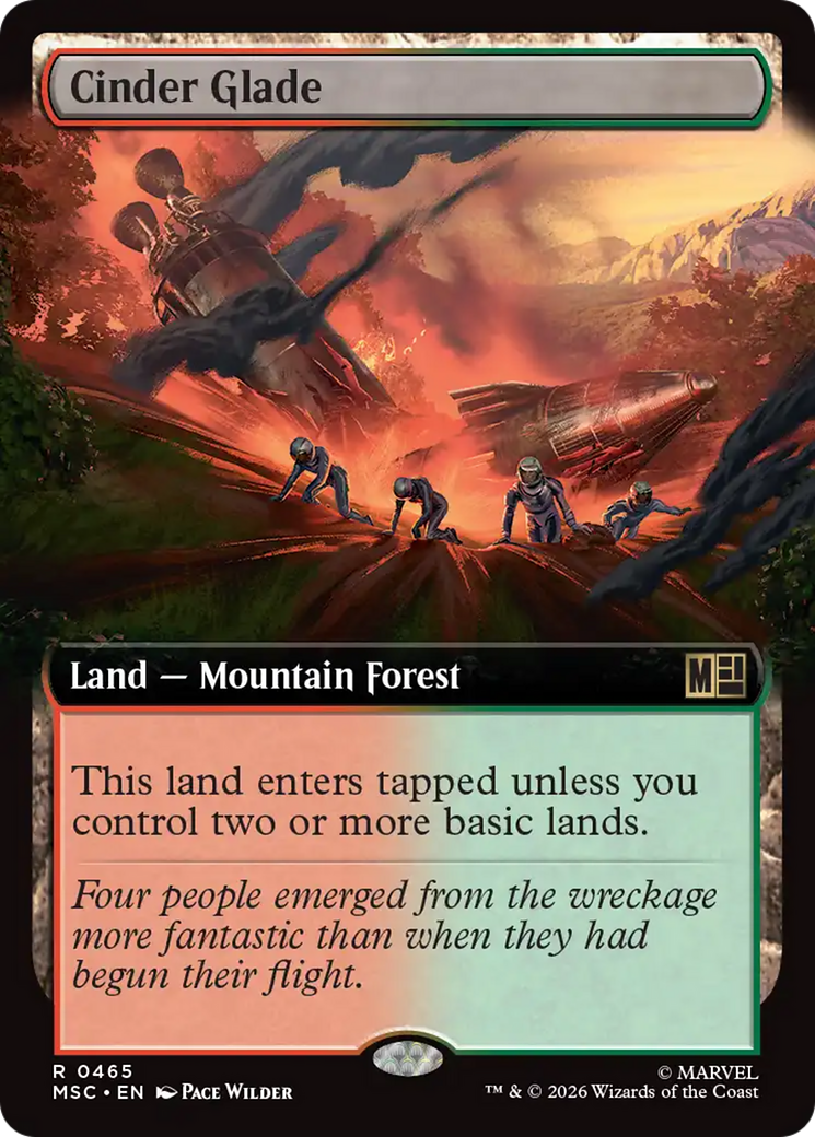 Cinder Glade (Extended Art) [Marvel Super Heroes Commander] | Anubis Games and Hobby