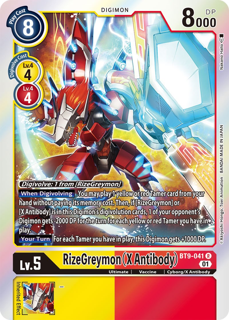 RizeGreymon (X Antibody) [BT9-041] [X Record] | Anubis Games and Hobby