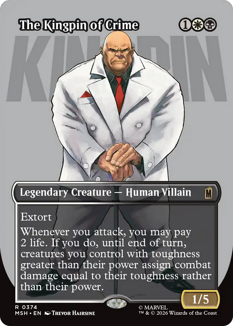 The Kingpin of Crime (Borderless) (0374) [Marvel Super Heroes] | Anubis Games and Hobby