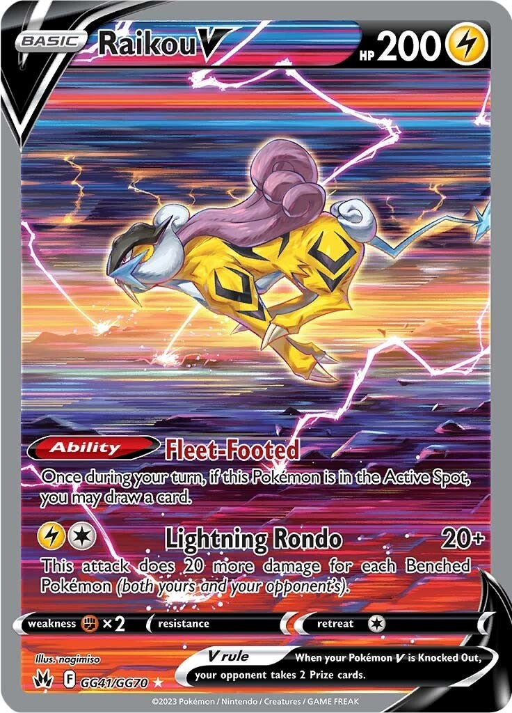 Raikou V (GG41/GG70) [Sword & Shield: Crown Zenith] | Anubis Games and Hobby