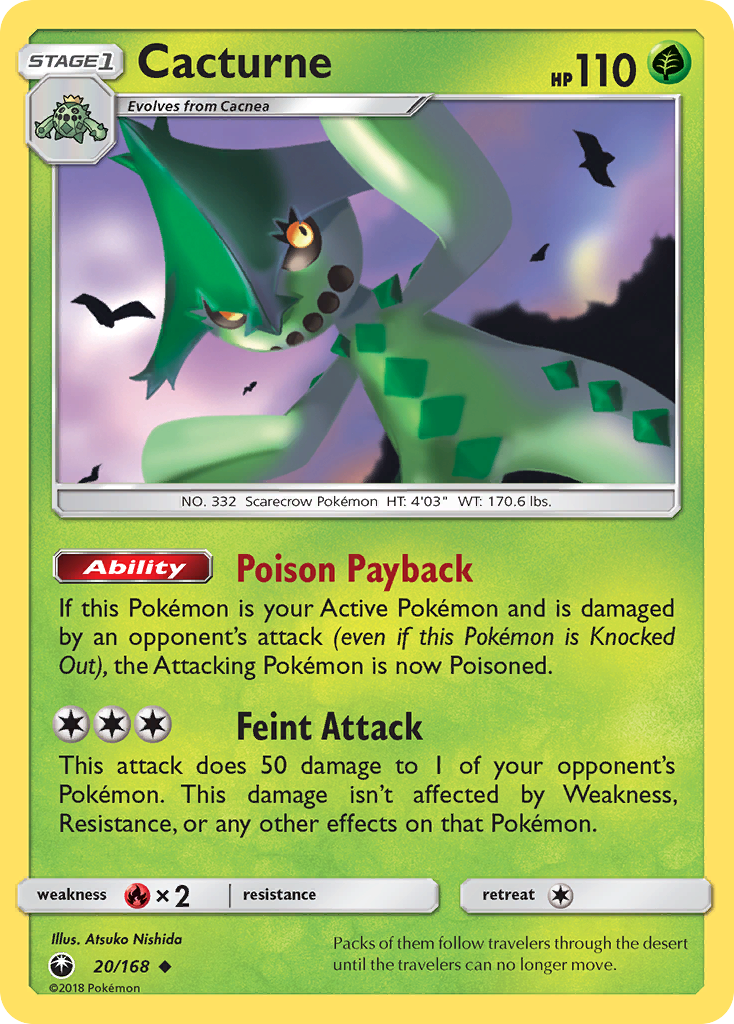Cacturne (20/168) [Sun & Moon: Celestial Storm] | Anubis Games and Hobby