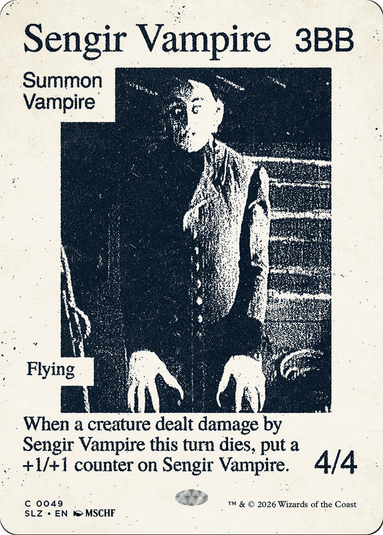 Sengir Vampire (0049) [Secret Lair x MSCHF: The Zeta Set] | Anubis Games and Hobby