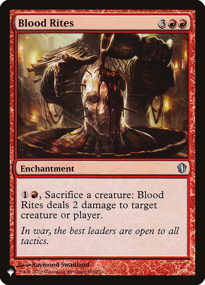 Blood Rites [The List] | Anubis Games and Hobby