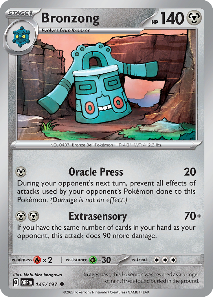 Bronzong (145/197) [Scarlet & Violet: Obsidian Flames] | Anubis Games and Hobby