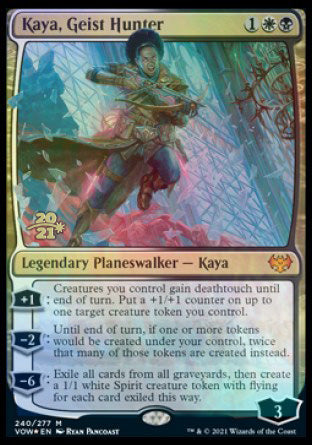 Kaya, Geist Hunter [Innistrad: Crimson Vow Prerelease Promos] | Anubis Games and Hobby