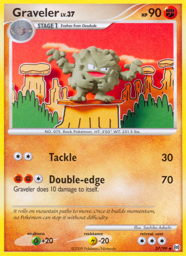 Graveler (37/99) [Platinum: Arceus] | Anubis Games and Hobby