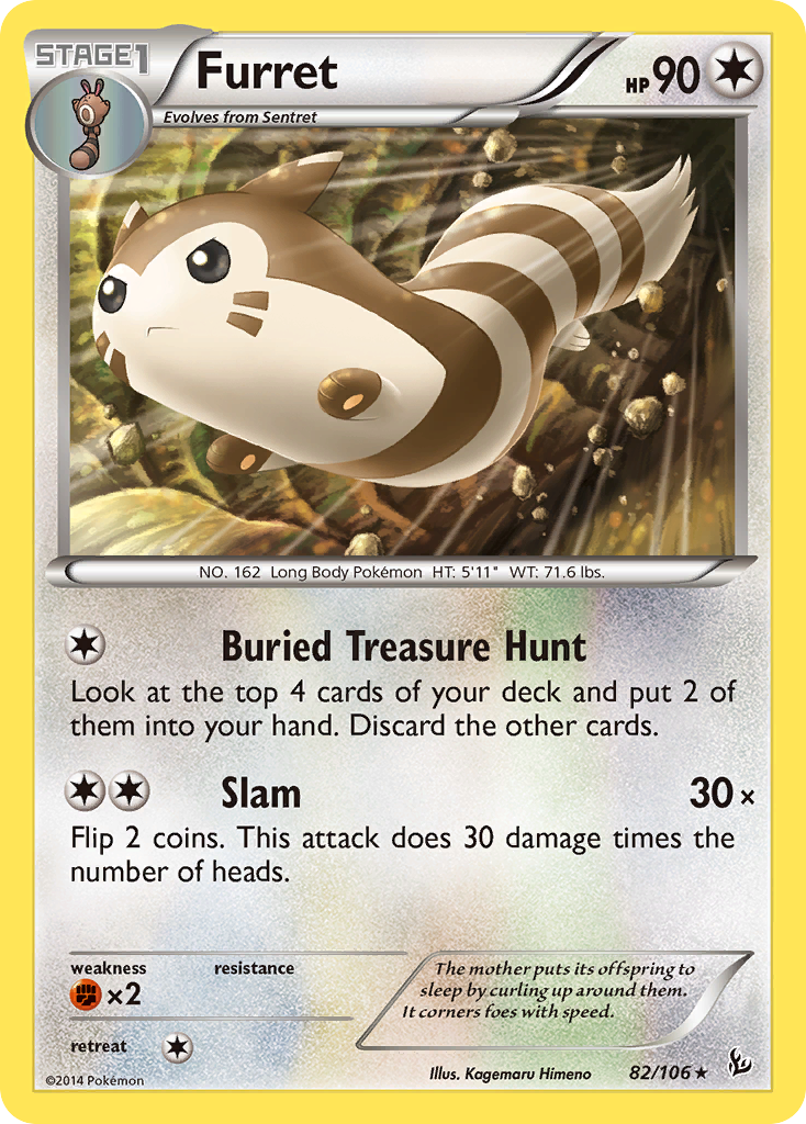 Furret (82/106) [XY: Flashfire] | Anubis Games and Hobby