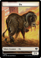 Phyrexian Golem // Ox Double-Sided Token [Commander Masters Tokens] | Anubis Games and Hobby
