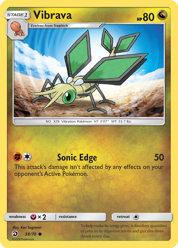 Vibrava (38/70) [Sun & Moon: Dragon Majesty] | Anubis Games and Hobby