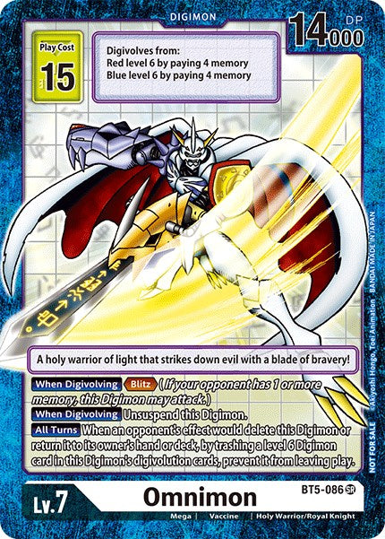 Omnimon [BT5-086] (Across Time Box Promo) [Battle of Omni Promos] | Anubis Games and Hobby