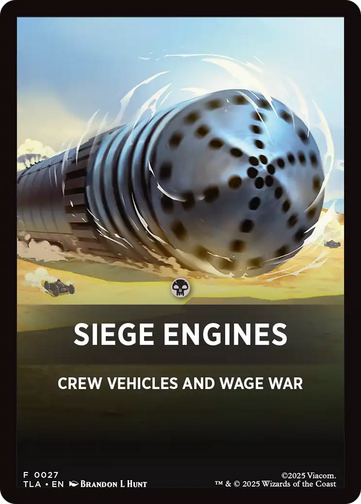 Siege Engines Theme Card [Avatar: The Last Airbender Tokens] | Anubis Games and Hobby