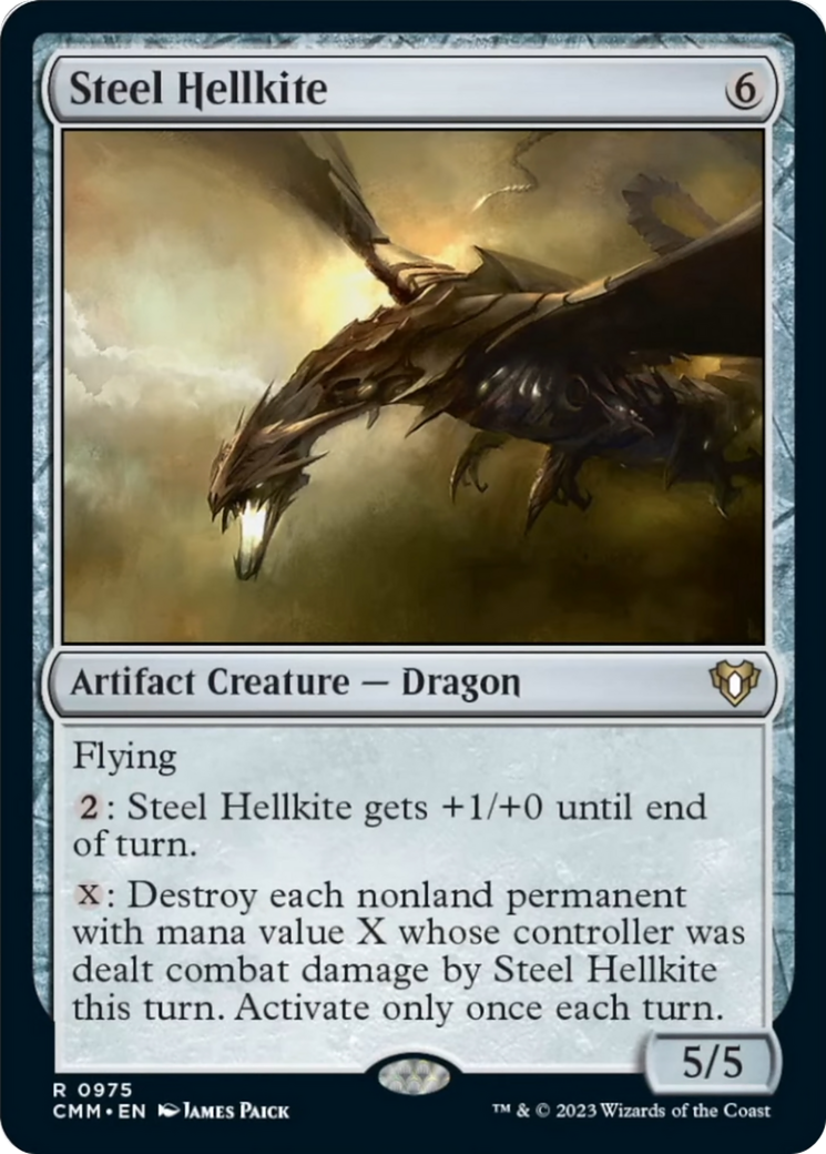 Steel Hellkite [Commander Masters] | Anubis Games and Hobby