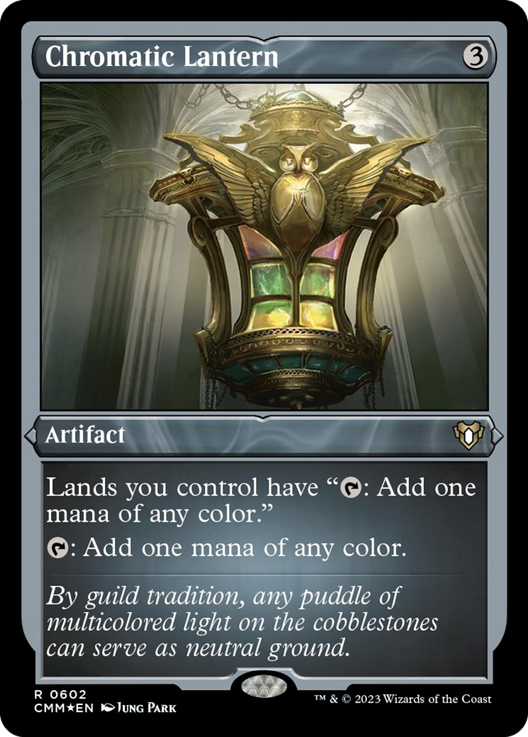 Chromatic Lantern (Foil Etched) [Commander Masters] | Anubis Games and Hobby