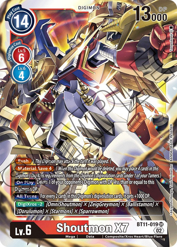 Shoutmon X7 [BT11-019] [Dimensional Phase] | Anubis Games and Hobby