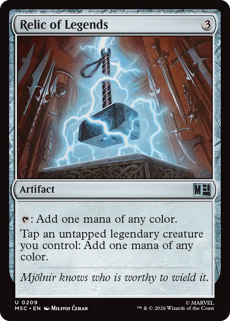 Relic of Legends [Marvel Super Heroes Commander] | Anubis Games and Hobby