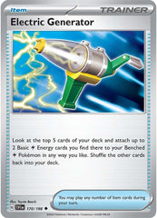 Electric Generator (170/198) [Scarlet & Violet: Base Set] | Anubis Games and Hobby