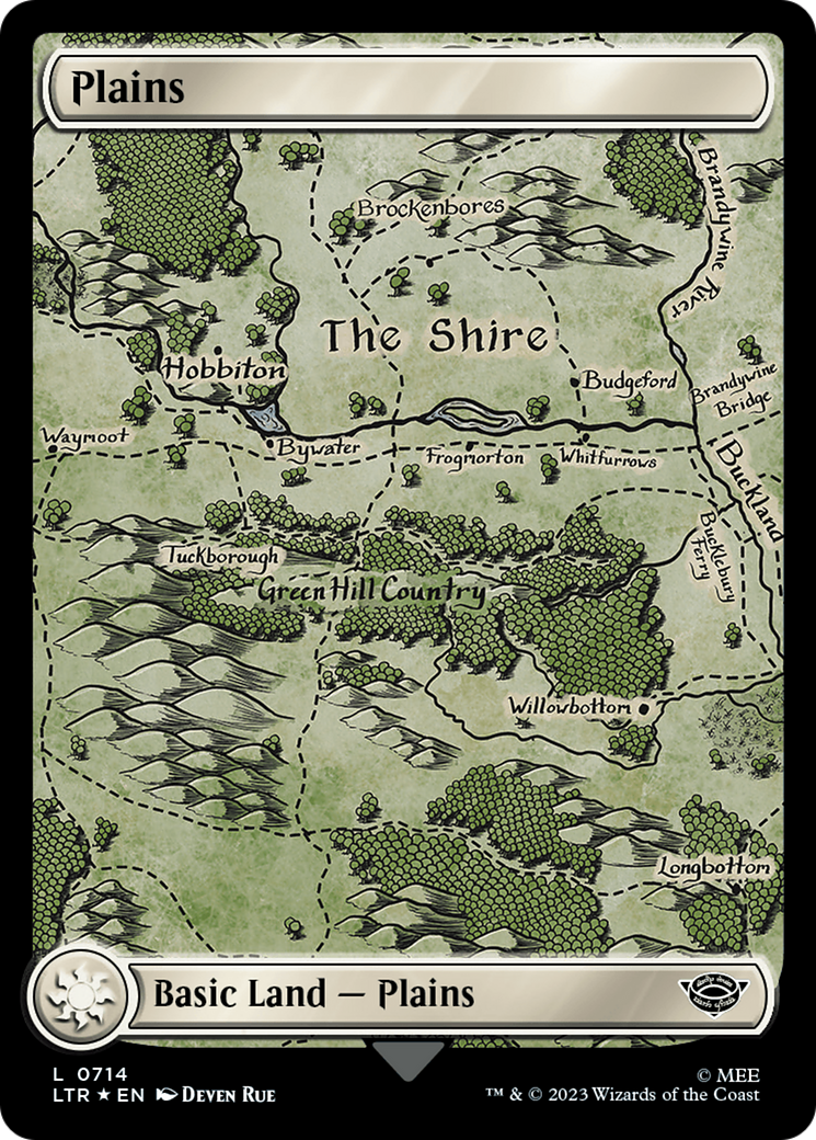 Plains (0714) (Surge Foil) [The Lord of the Rings: Tales of Middle-Earth] | Anubis Games and Hobby