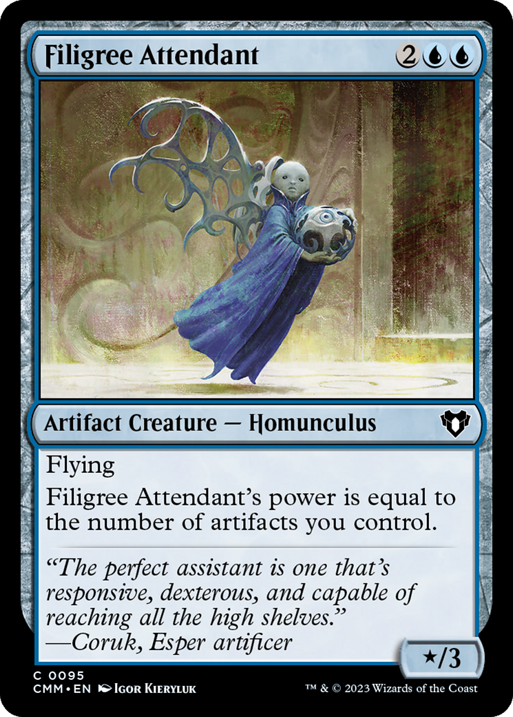 Filigree Attendant [Commander Masters] | Anubis Games and Hobby