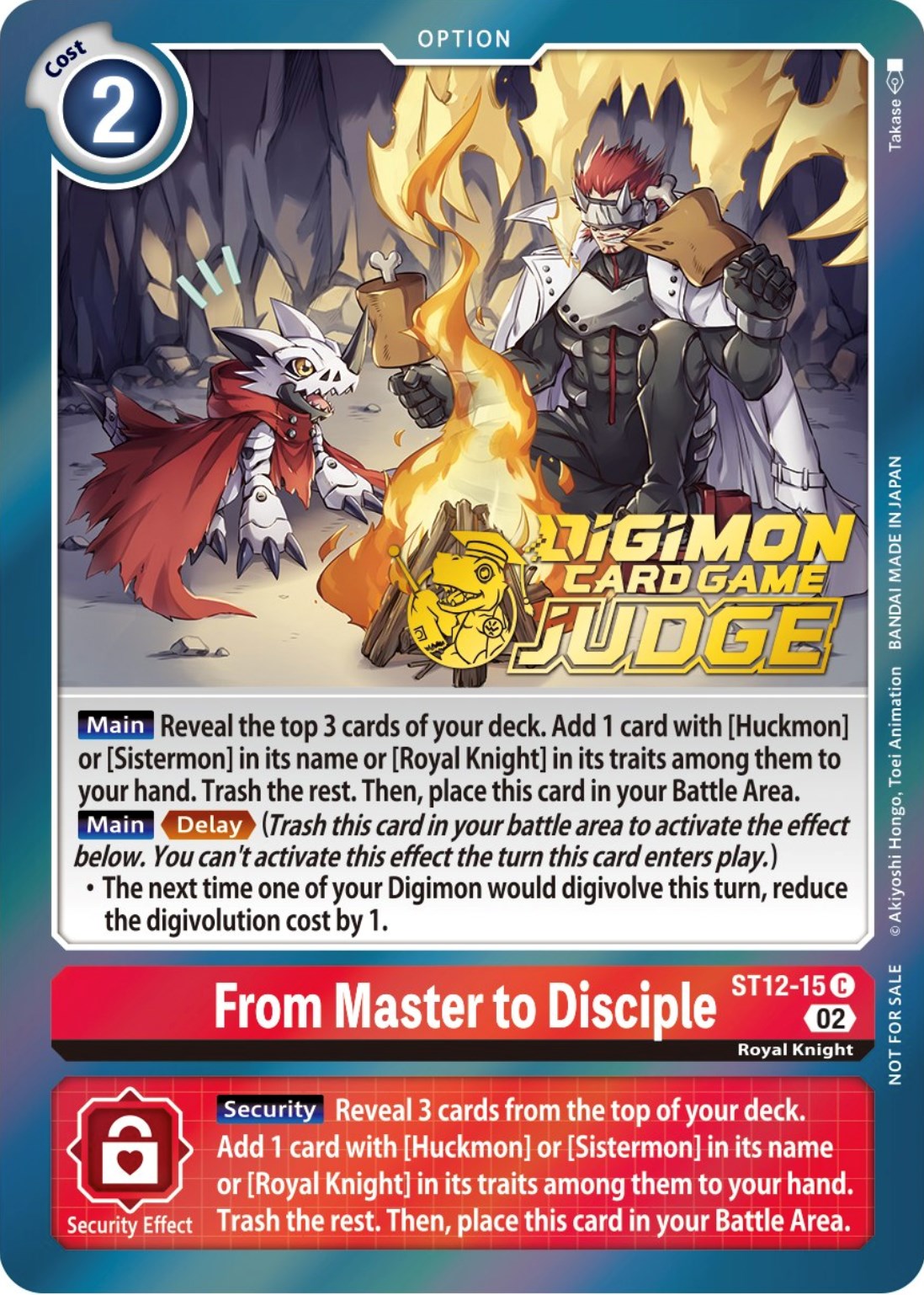 From Master to Disciple [ST12-15] (Judge Pack 3) [Starter Deck: Jesmon Promos] | Anubis Games and Hobby