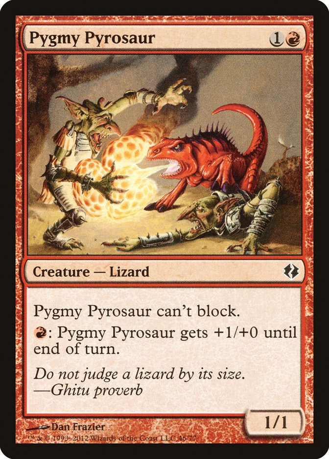 Pygmy Pyrosaur [Duel Decks: Venser vs. Koth] | Anubis Games and Hobby