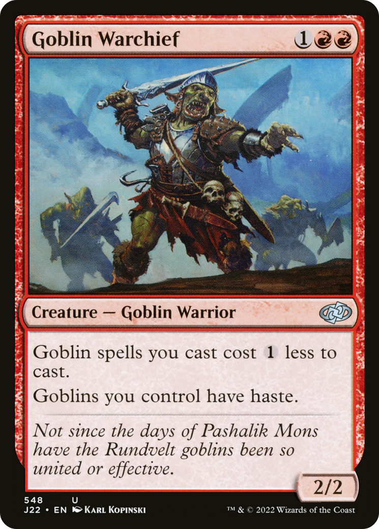 Goblin Warchief [Jumpstart 2022] | Anubis Games and Hobby