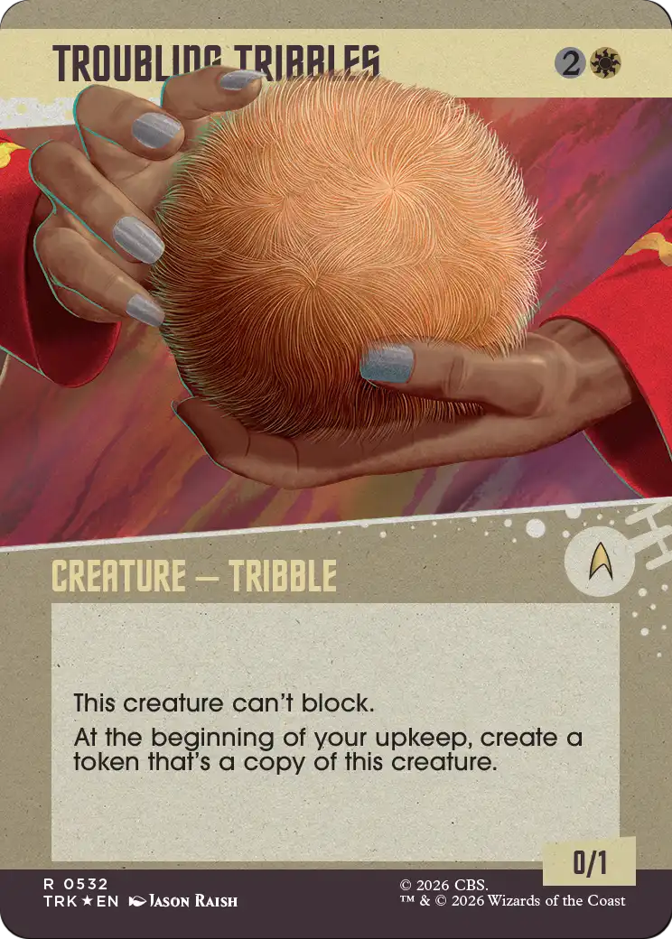 Troubling Tribbles (Showcase) (Surge Foil) [Star Trek] | Anubis Games and Hobby