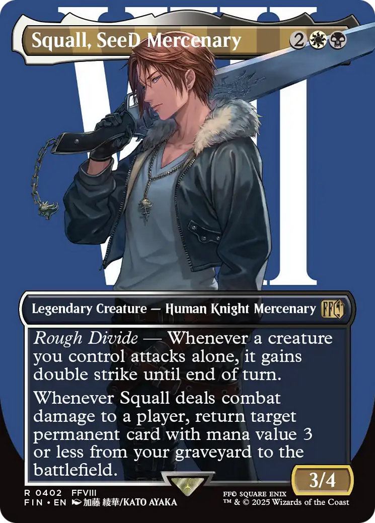 Squall, SeeD Mercenary (Borderless) [FINAL FANTASY] | Anubis Games and Hobby