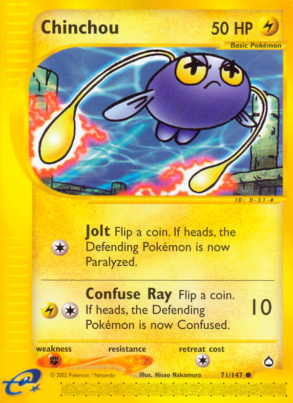 Chinchou (71/147) [Aquapolis] | Anubis Games and Hobby
