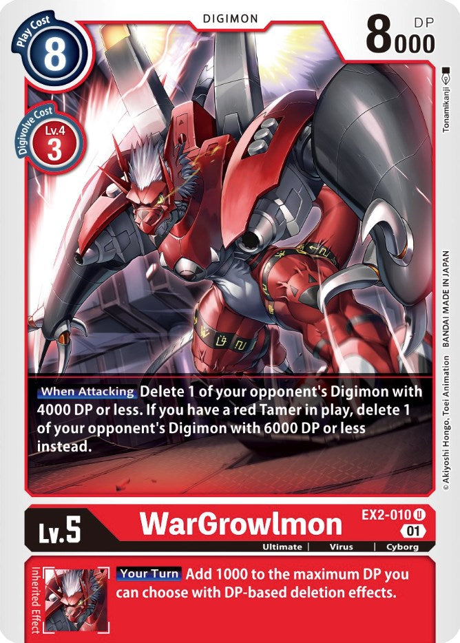 WarGrowlmon [EX2-010] [Digital Hazard] | Anubis Games and Hobby