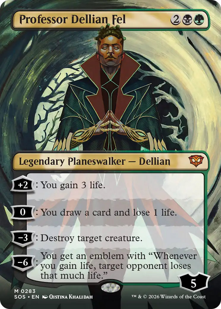 Professor Dellian Fel (Borderless) [Secrets of Strixhaven] | Anubis Games and Hobby