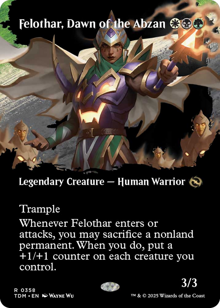 Felothar, Dawn of the Abzan (Borderless) [Tarkir: Dragonstorm] | Anubis Games and Hobby