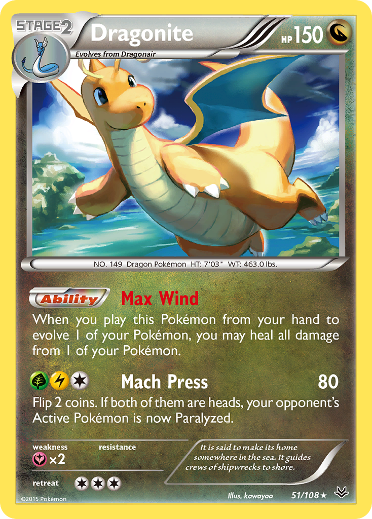Dragonite (51/108) [XY: Roaring Skies] | Anubis Games and Hobby