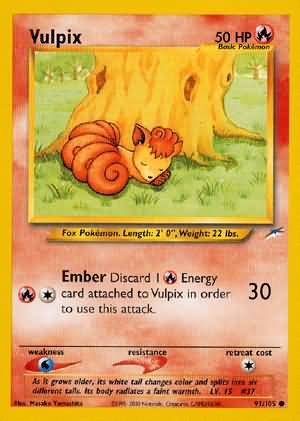 Vulpix (91/105) [Neo Destiny Unlimited] | Anubis Games and Hobby