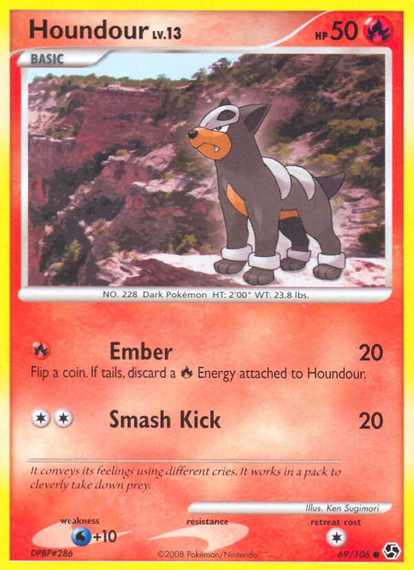 Houndour (69/106) [Diamond & Pearl: Great Encounters] | Anubis Games and Hobby