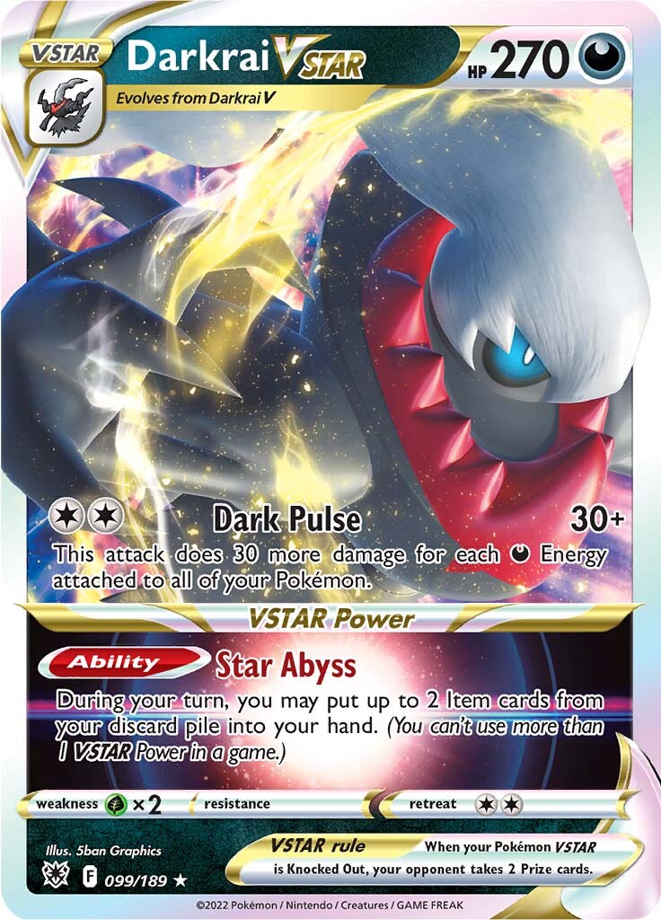 Darkrai VSTAR (099/189) [Sword & Shield: Astral Radiance] | Anubis Games and Hobby