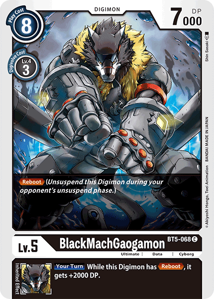 BlackMachGaogamon [BT5-068] [Battle of Omni] | Anubis Games and Hobby