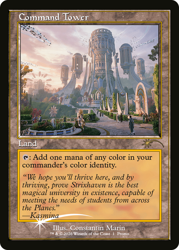 Command Tower (Strixhaven: Omens of Chaos) [Media Promos] | Anubis Games and Hobby