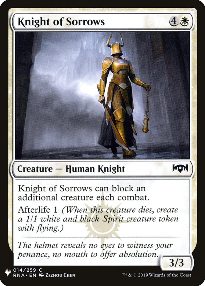 Knight of Sorrows [Mystery Booster] | Anubis Games and Hobby