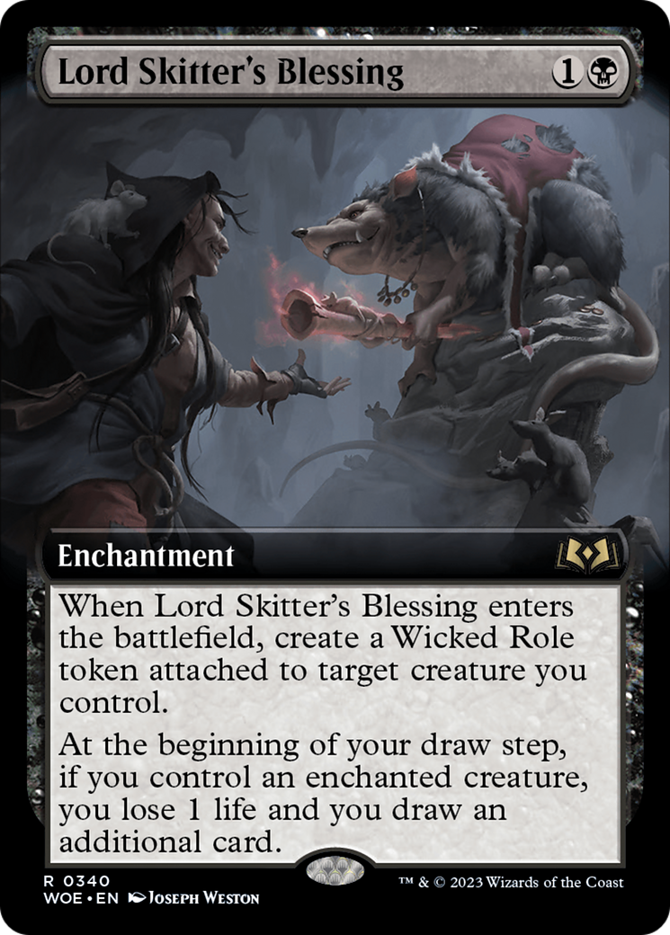 Lord Skitter's Blessing (Extended Art) [Wilds of Eldraine] | Anubis Games and Hobby