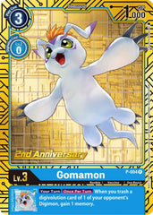 Gomamon [P-004] (2nd Anniversary Card Set) [Promotional Cards] | Anubis Games and Hobby