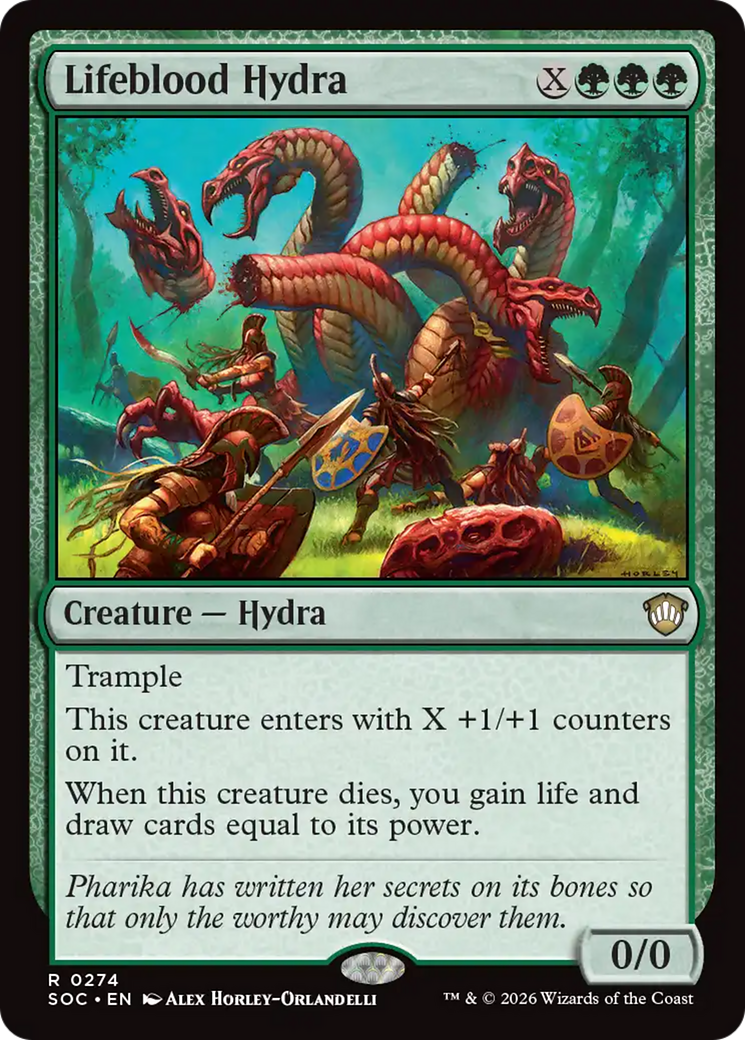 Lifeblood Hydra [Secrets of Strixhaven Commander] | Anubis Games and Hobby
