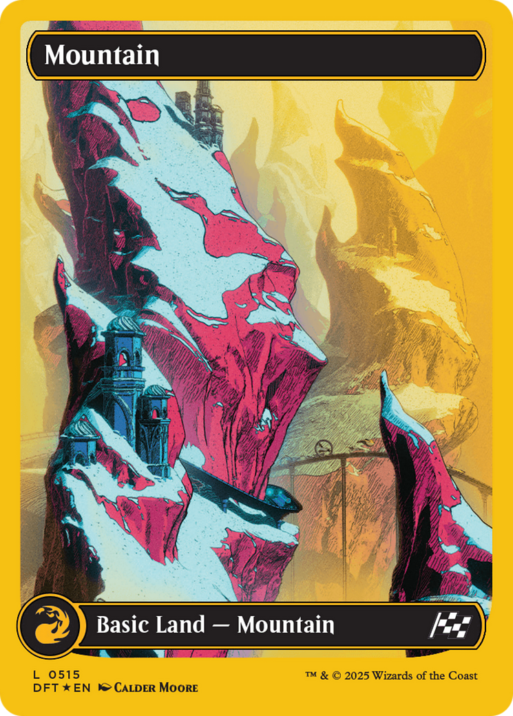 Mountain (0515) (First-Place Foil) [Aetherdrift] | Anubis Games and Hobby