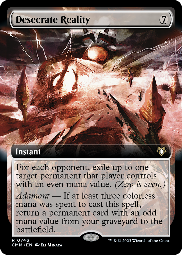 Desecrate Reality (Extended Art) [Commander Masters] | Anubis Games and Hobby